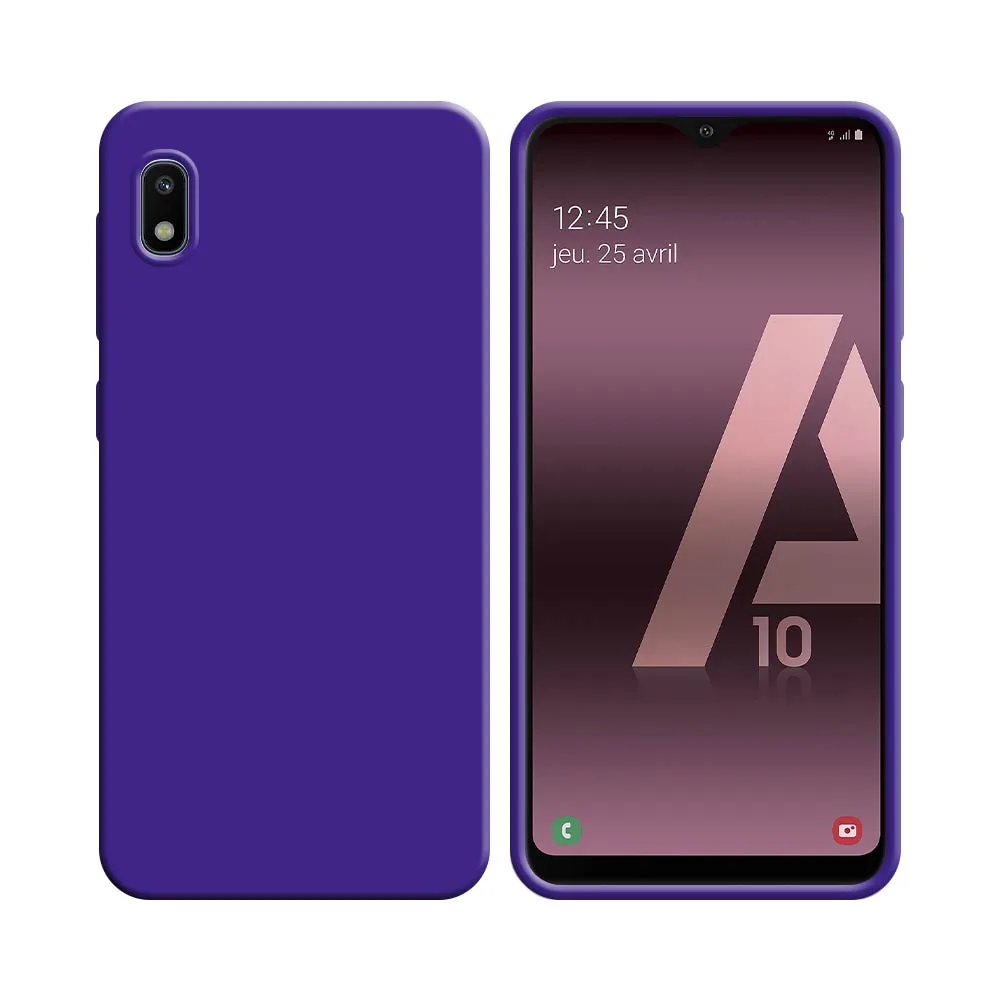 Coque Silicone Compatible pour Samsung Galaxy A10 A105 Mauve