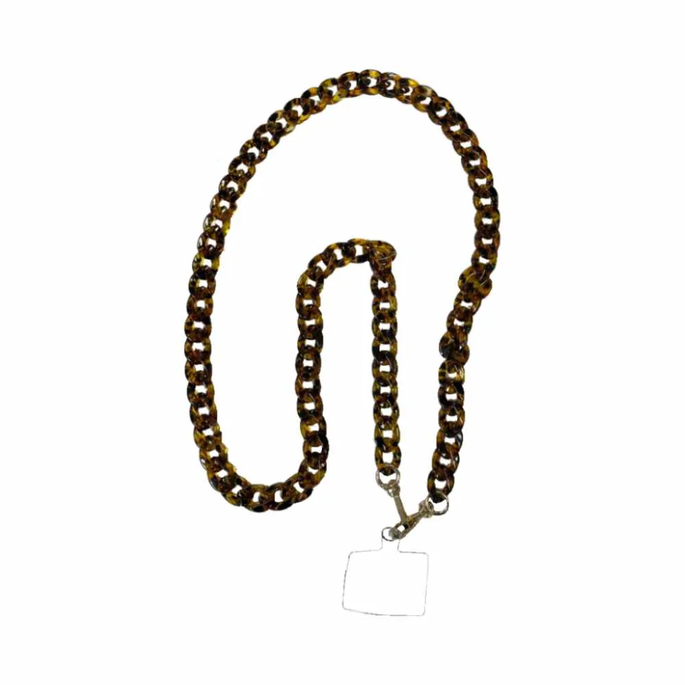 Tour de Cou Universel pour Smartphone en Maille (#6) Marron