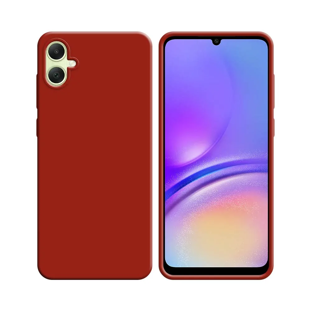 Coque Silicone Compatible pour Samsung Galaxy A05 A055 Rouge