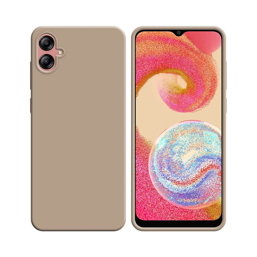 Coque Silicone Compatible pour Samsung Galaxy A04e A042 Rose Gold
