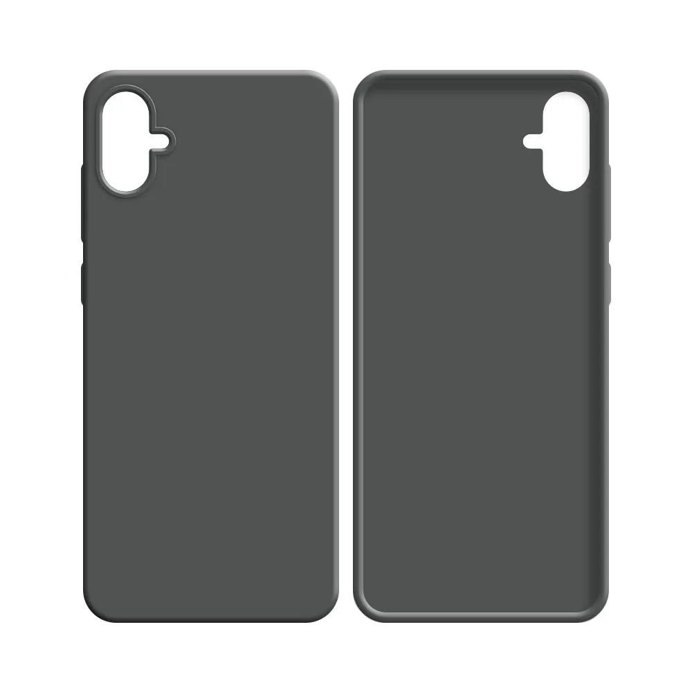 Coque Silicone Compatible pour Samsung Galaxy A04e A042 Gris — vue 2