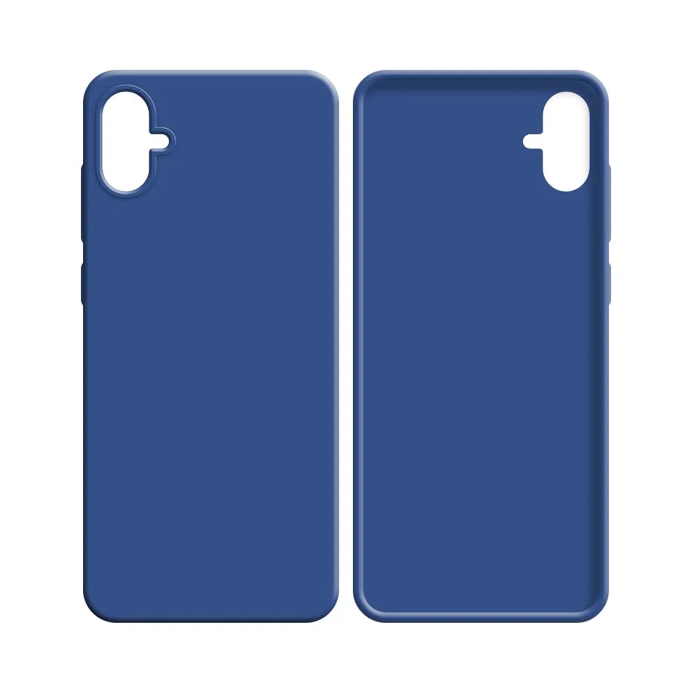Coque Silicone Compatible pour Samsung Galaxy A04e A042 Bleu Marine — vue 2