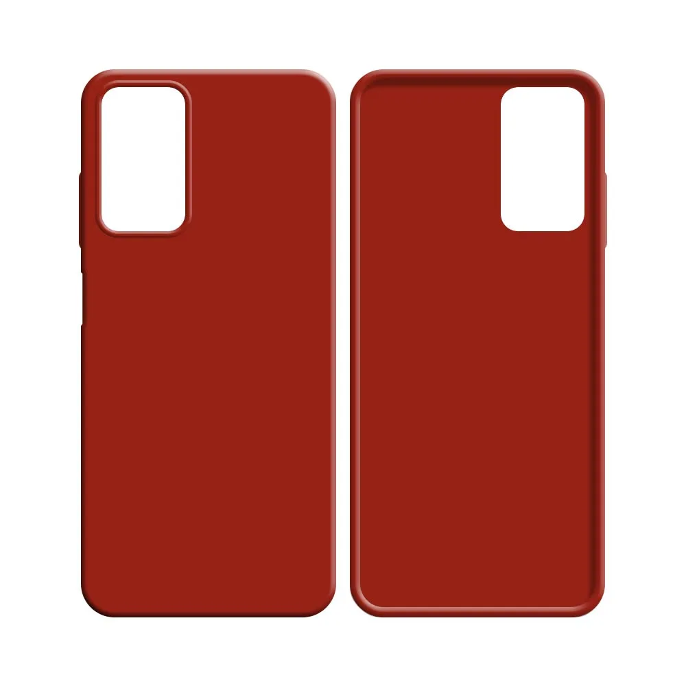 Coque Silicone Compatible pour Samsung Galaxy A03s A037 Rouge — vue 2