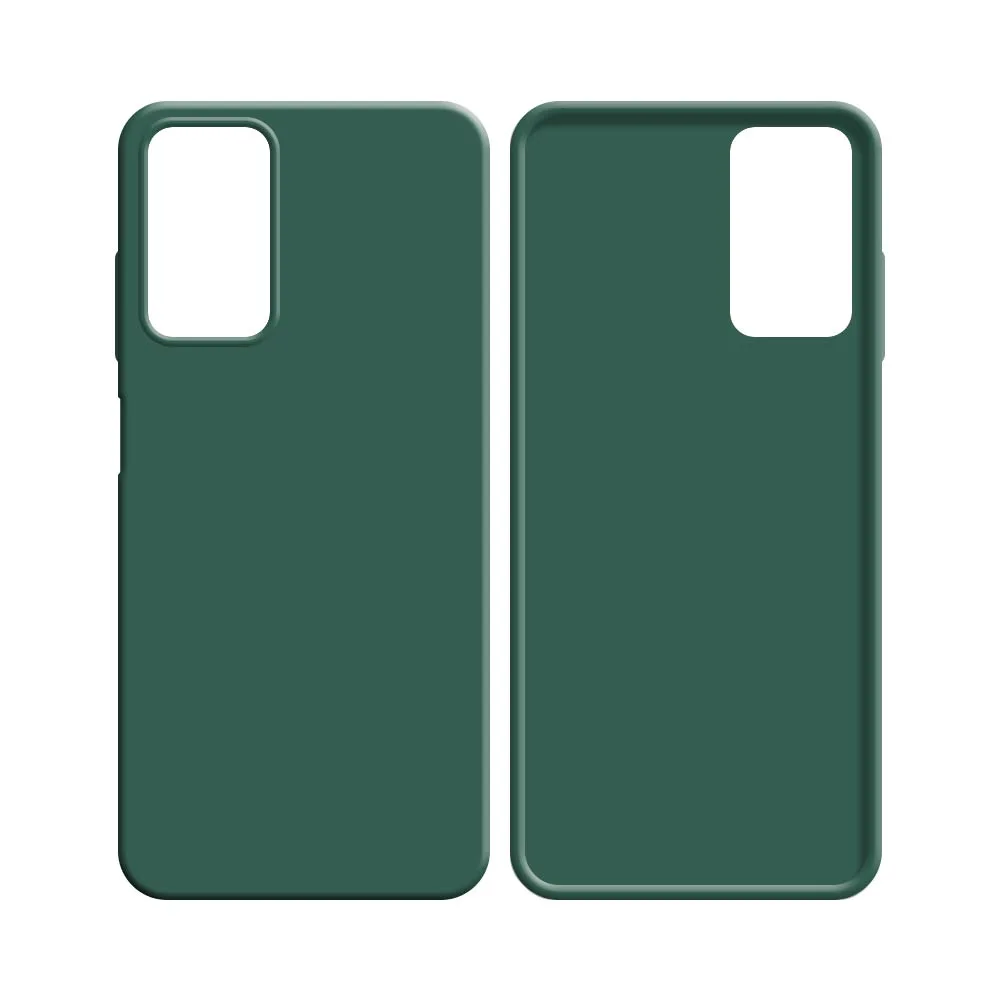 Coque Silicone Compatible pour Samsung Galaxy A03s A037 Vert Foncé — vue 2