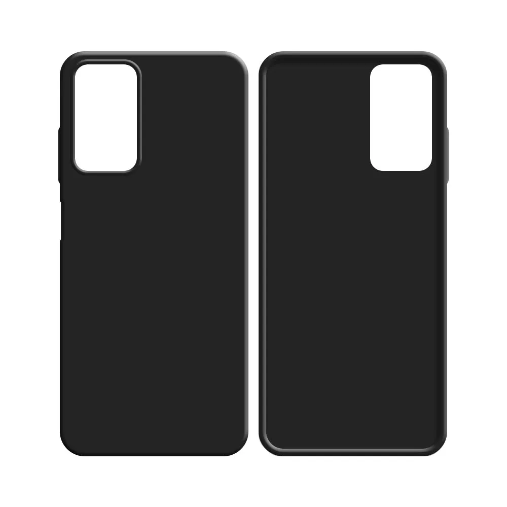 Coque Silicone Compatible pour Samsung Galaxy A03s A037 Noir — vue 2