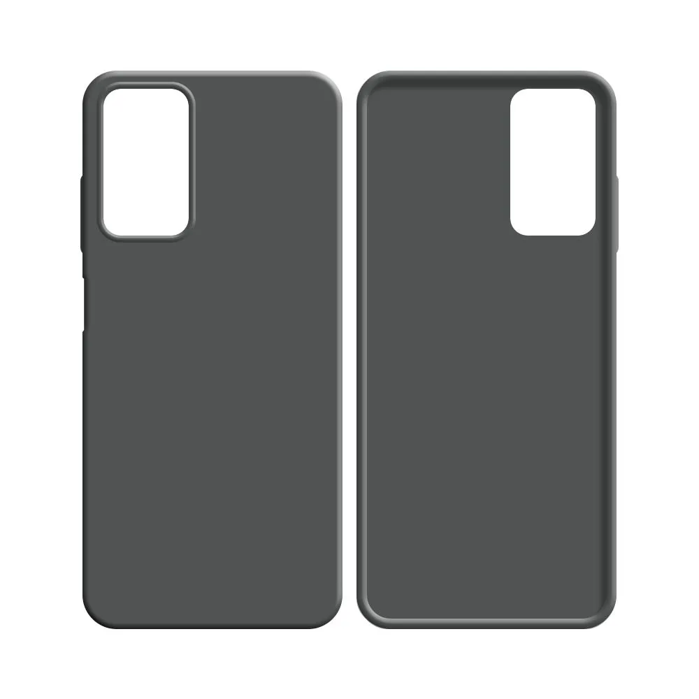 Coque Silicone Compatible pour Samsung Galaxy A03s A037 Gris — vue 2