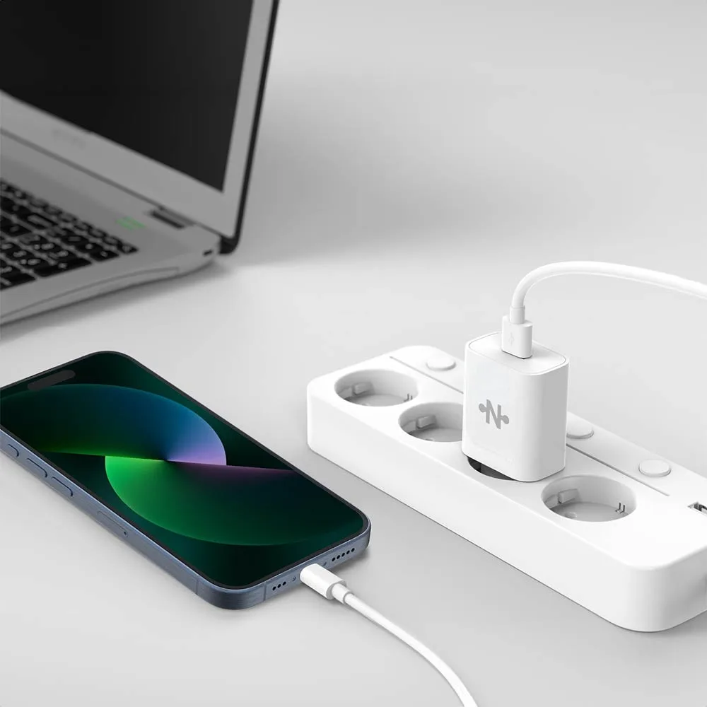 Chargeur Secteur USB CONNECT Charge Rapide 18W QC3.0 Blanc