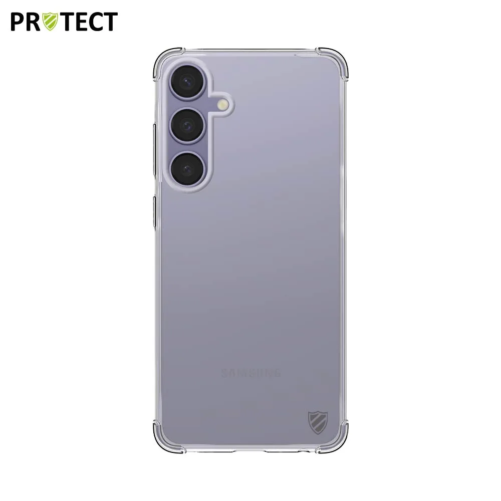 Coque Silicone Renforcée PROTECT pour Samsung Galaxy S24 5G S921 Transparent