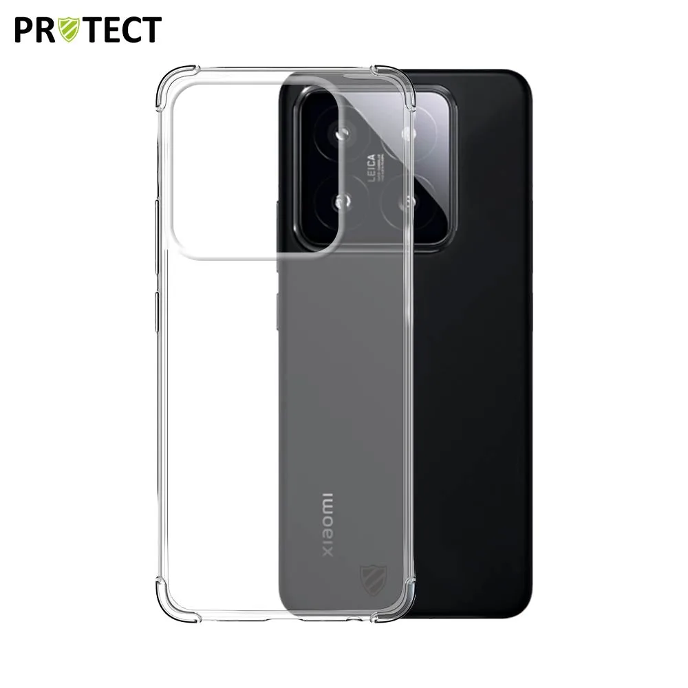 Coque Silicone Renforcée PROTECT pour Xiaomi 14 Pro Transparent