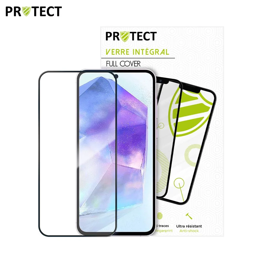 Verre Trempé Intégral PROTECT pour Samsung Galaxy A55 5G A556 Noir — vue 2