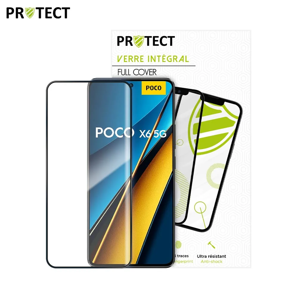 Verre Trempé Intégral PROTECT pour Xiaomi Poco X6 5G Noir — vue 2