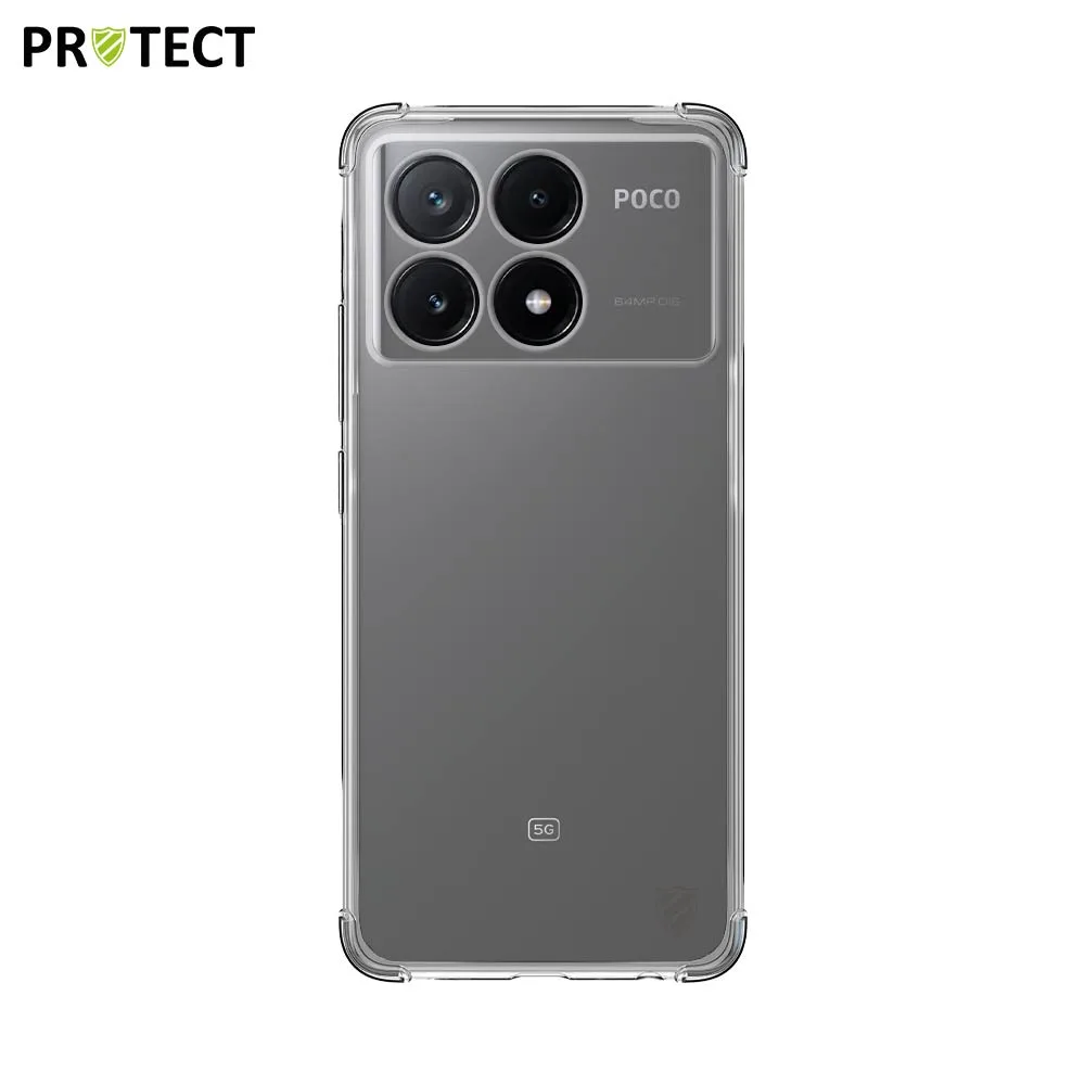 Coque Silicone Renforcée PROTECT pour Xiaomi Poco X6 Pro 5G Transparent — vue 2