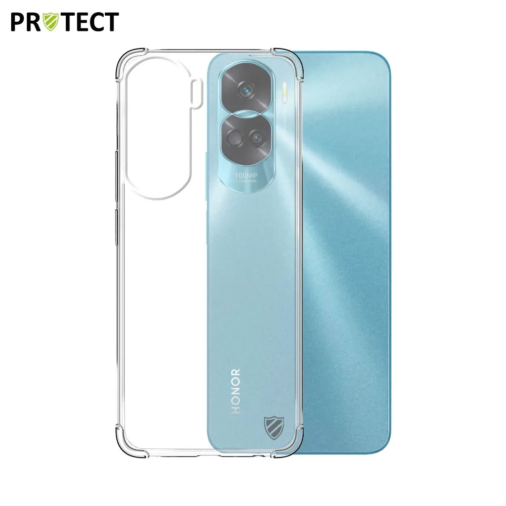 Coque Silicone Renforcée PROTECT pour Honor 90 Lite Transparent