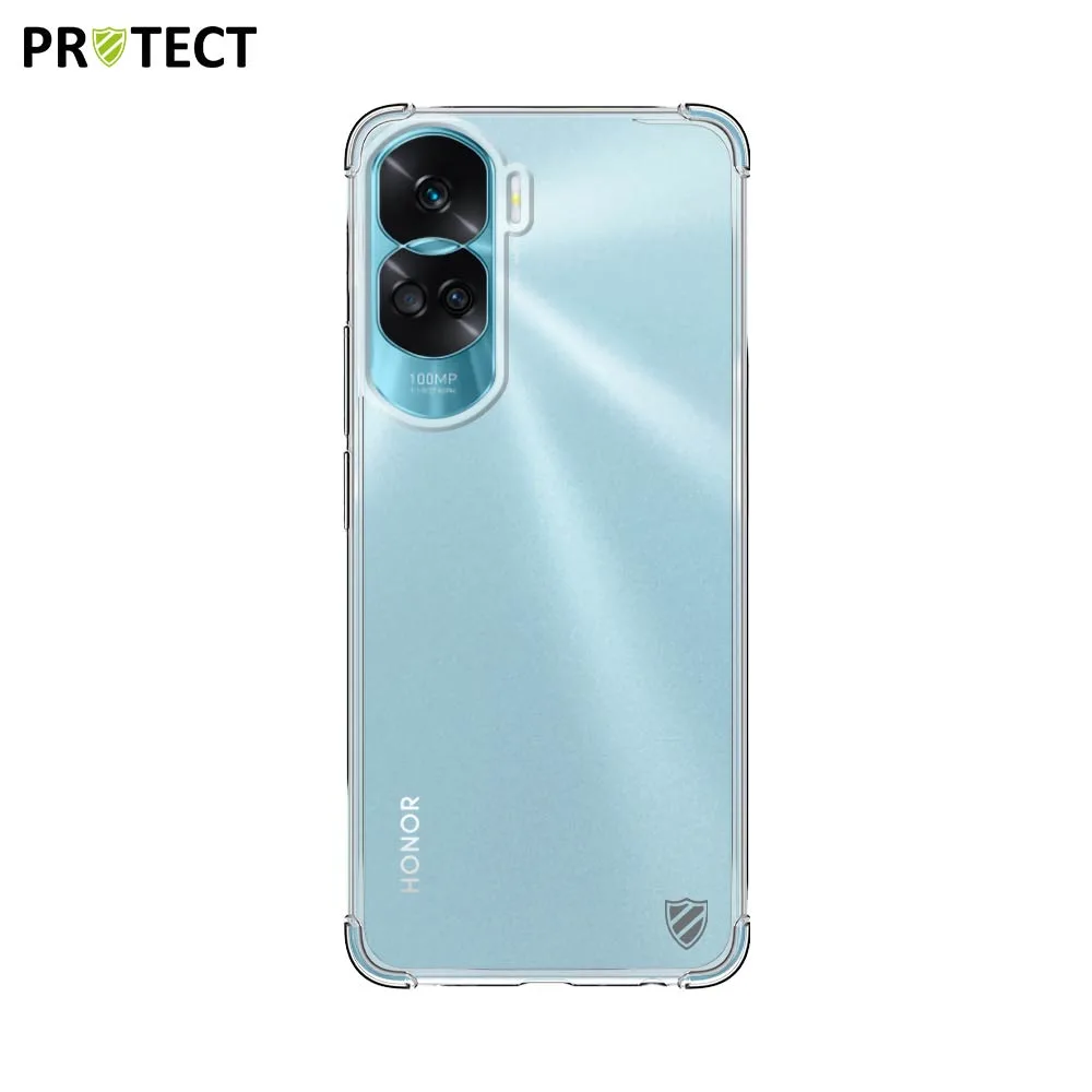 Coque Silicone Renforcée PROTECT pour Honor 90 Lite Transparent — vue 2