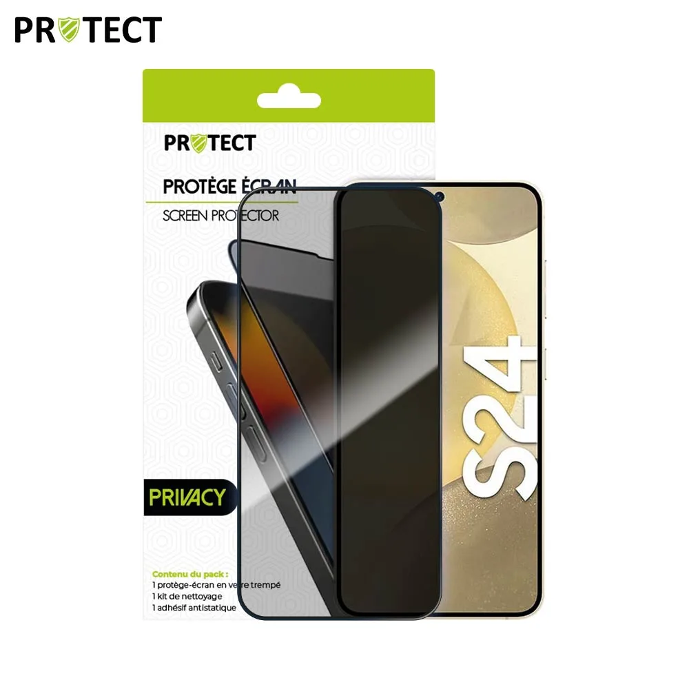 Verre Trempé PRIVACY PROTECT pour Samsung Galaxy S24 5G S921 Transparent — vue 2