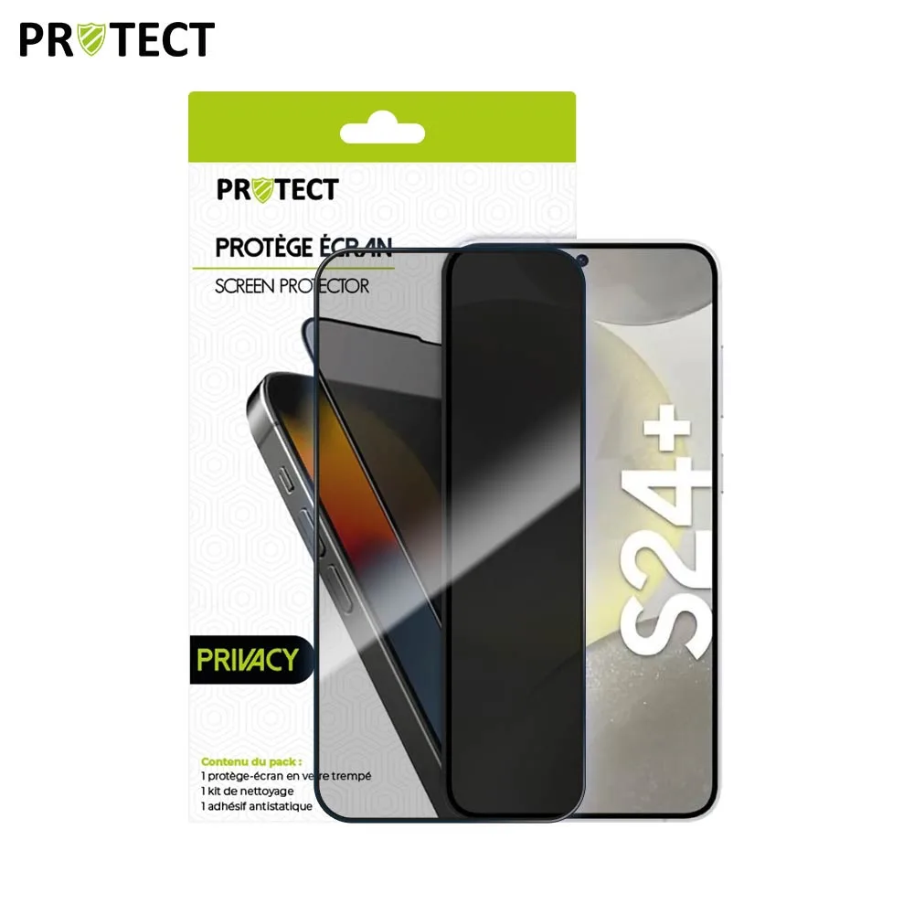 Verre Trempé PRIVACY PROTECT pour Samsung Galaxy S24 Plus 5G S926 Transparent — vue 2