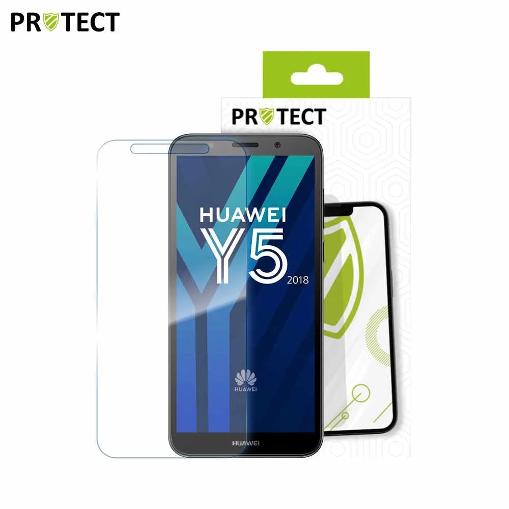 Verre Trempé Classique PROTECT pour Huawei Y5 2018 Transparent — vue 2