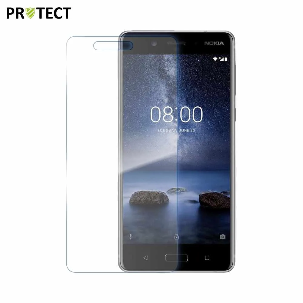 Verre Trempé Classique PROTECT pour Nokia 8 Transparent