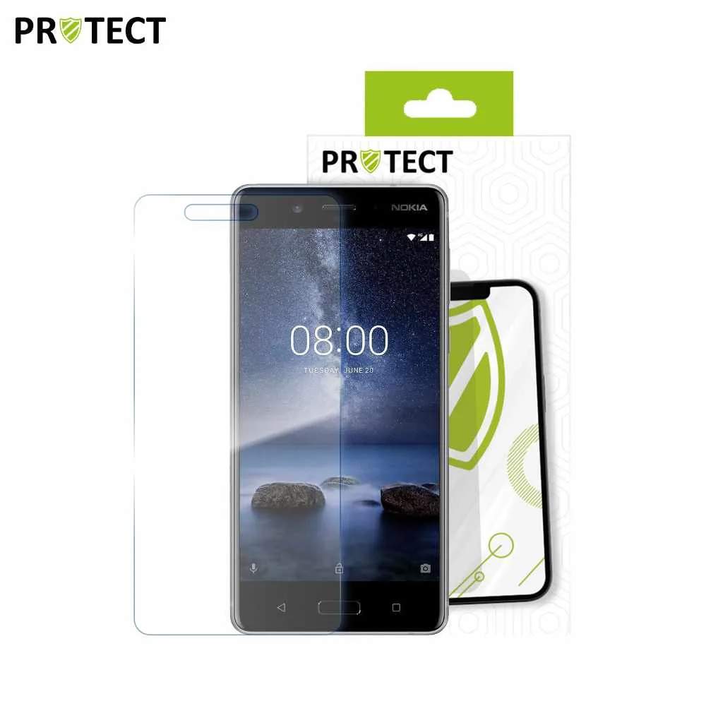 Verre Trempé Classique PROTECT pour Nokia 8 Transparent — vue 2