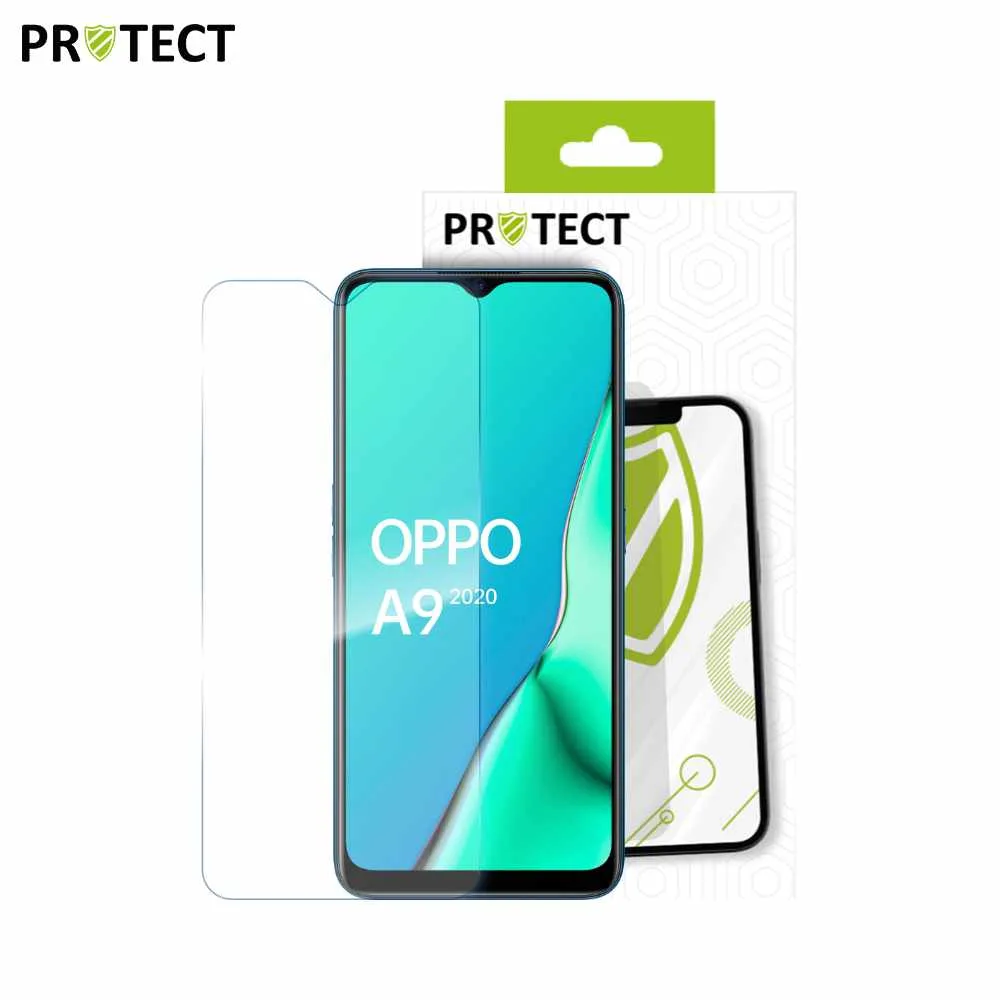 Verre Trempé Classique PROTECT pour OPPO A5 2020 & A9 2020 Transparent — vue 2