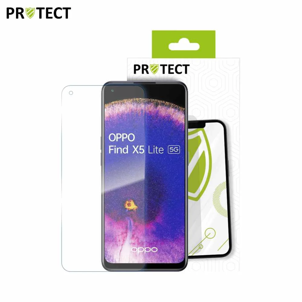 Verre Trempé Classique PROTECT pour OPPO Find X5 Lite & Reno 7 5G Transparent — vue 2