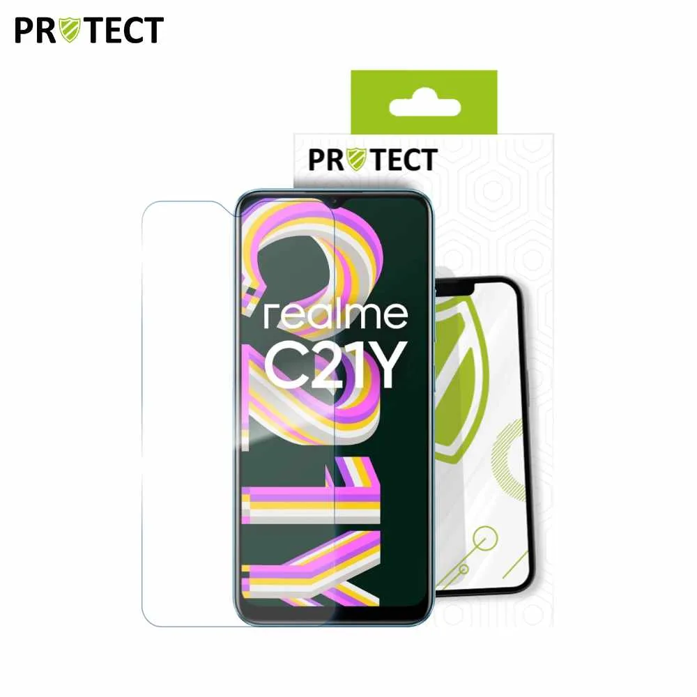 Verre Trempé Classique PROTECT pour Realme C21-Y Transparent — vue 2