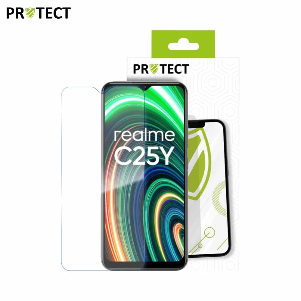 Verre Trempé Classique PROTECT pour Realme C25Y Transparent — vue 2
