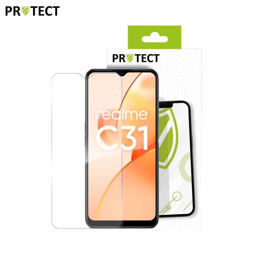 Verre Trempé Classique PROTECT pour Realme C31 Transparent — vue 2