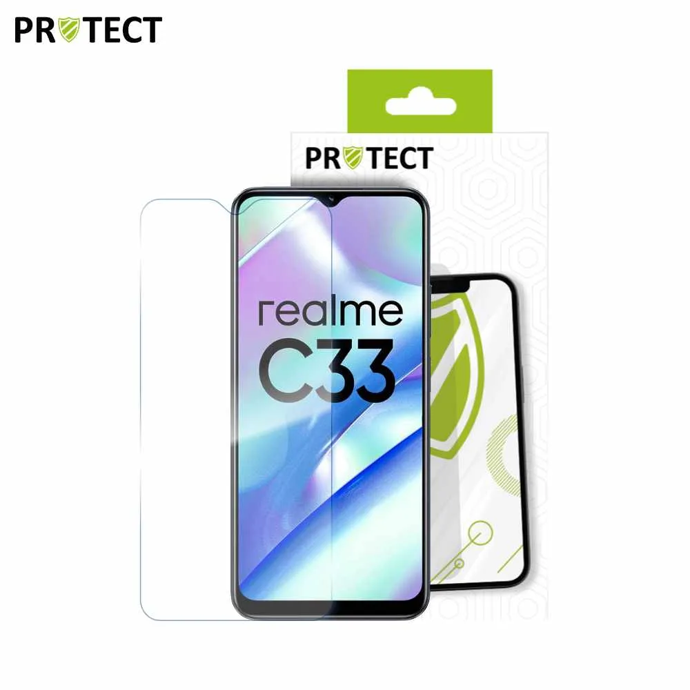 Verre Trempé Classique PROTECT pour Realme C33 Transparent — vue 2