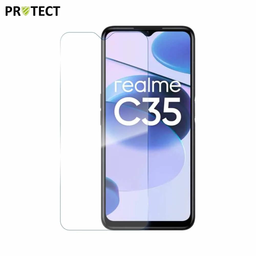 Verre Trempé Classique PROTECT pour Realme C35 Transparent
