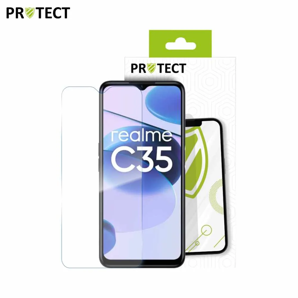 Verre Trempé Classique PROTECT pour Realme C35 Transparent — vue 2