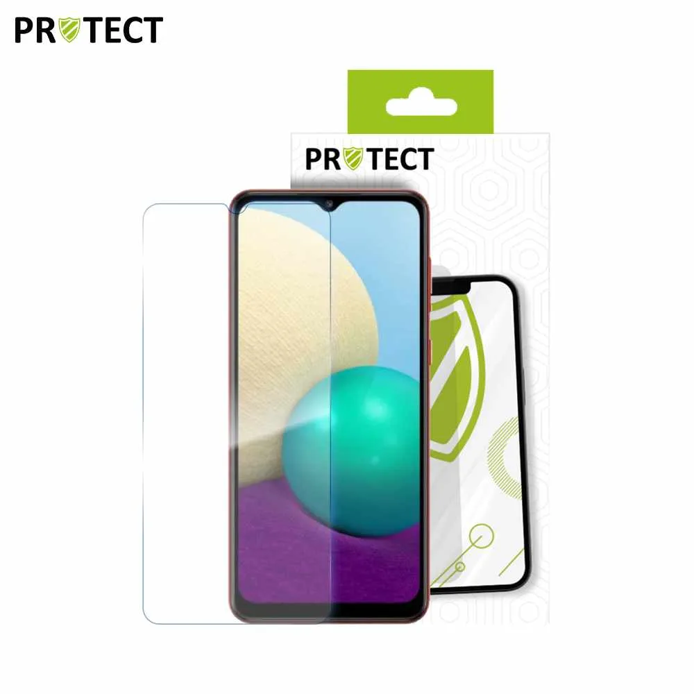 Verre Trempé Classique PROTECT pour Samsung Galaxy A02 A022F Transparent — vue 2