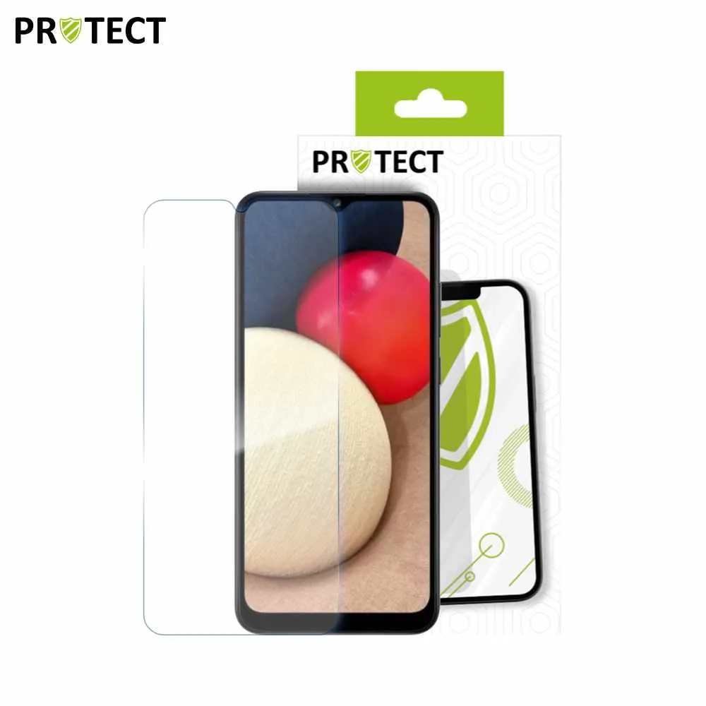 Verre Trempé Classique PROTECT pour Samsung Galaxy A02s A025 Transparent — vue 2