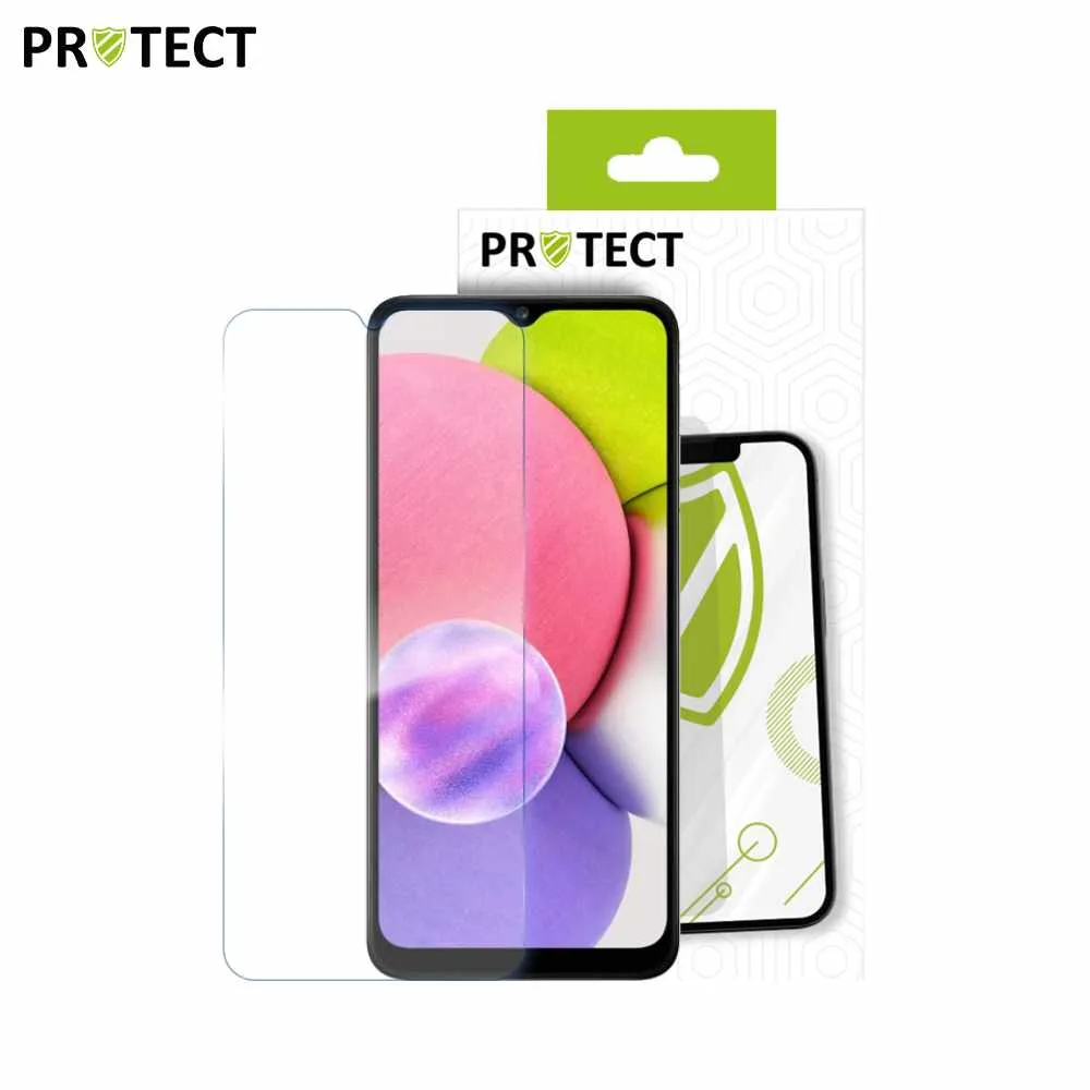 Verre Trempé Classique PROTECT pour Samsung Galaxy A03s A037 Transparent — vue 2