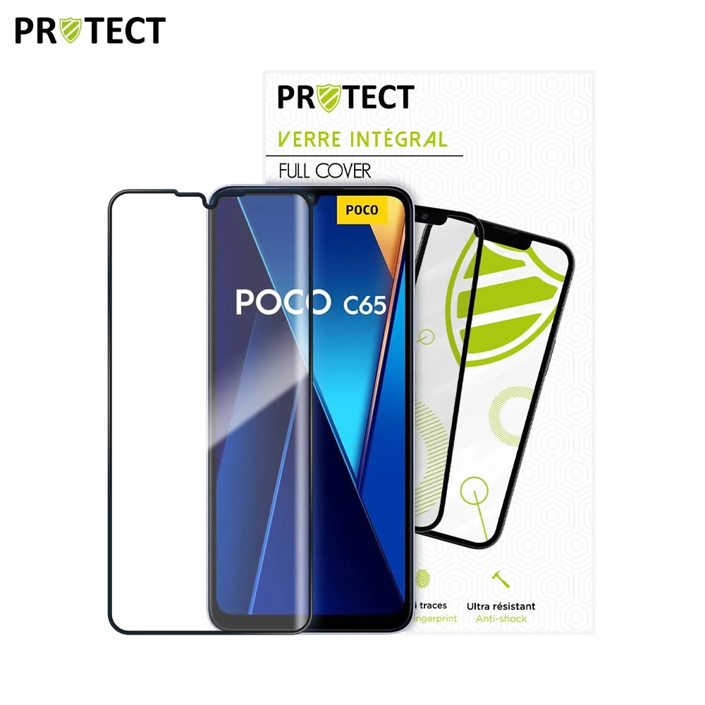 Verre Trempé Intégral PROTECT pour Xiaomi Poco C65 & Redmi 13C Noir — vue 2