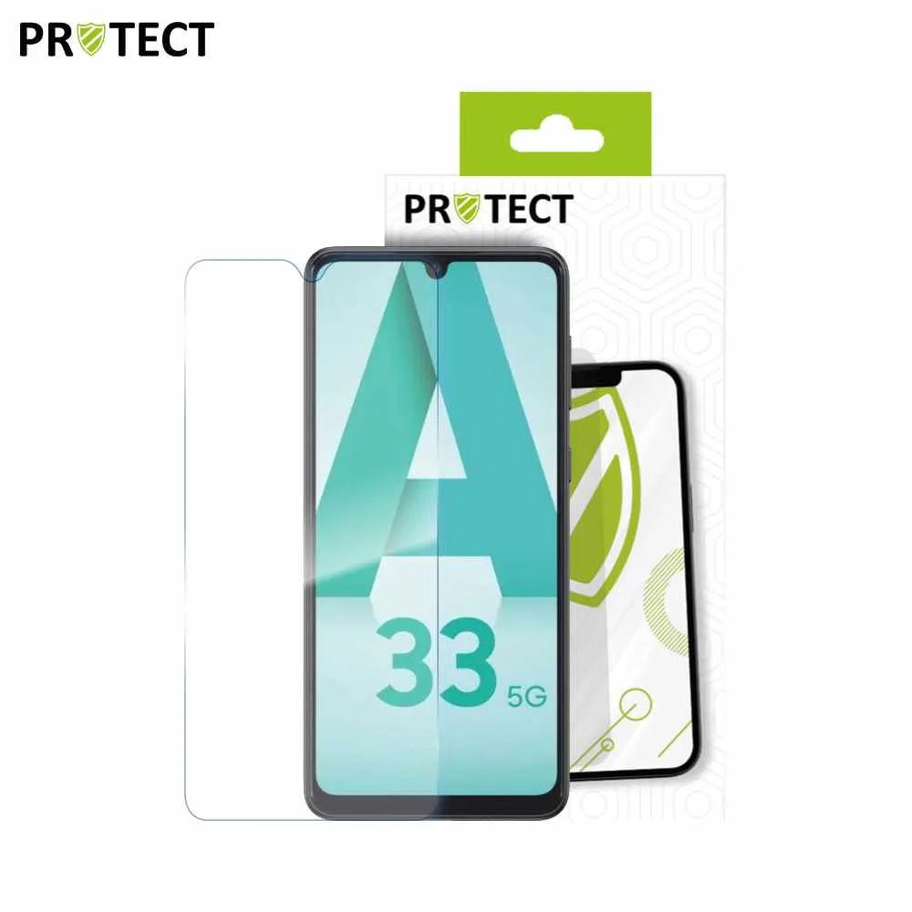 Verre Trempé Classique PROTECT pour Samsung Galaxy A33 5G A336 Transparent — vue 2