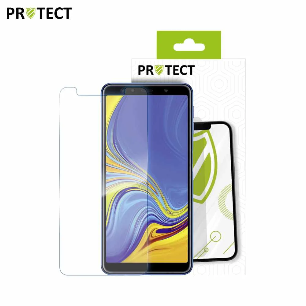 Verre Trempé Classique PROTECT pour Samsung Galaxy A7 2018 A750 Transparent — vue 2