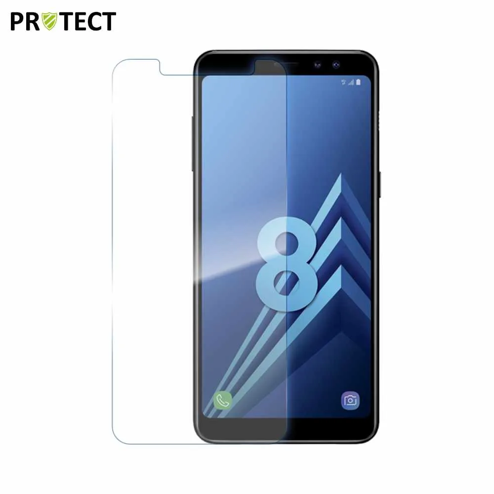 Verre Trempé Classique PROTECT pour Samsung Galaxy A8 2018 A530 Transparent