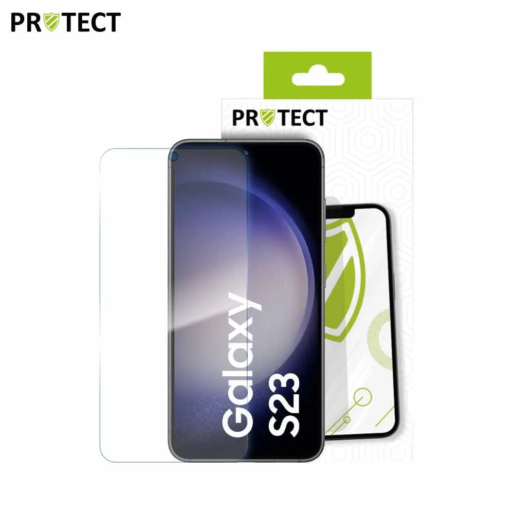 Verre Trempé Classique PROTECT pour Samsung Galaxy S23 5G S911 Transparent — vue 2