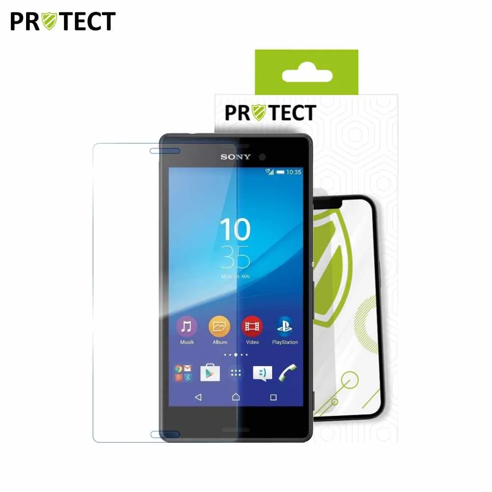 Verre Trempé Classique PROTECT pour Sony Xperia M4 Aqua E2303 Transparent — vue 2