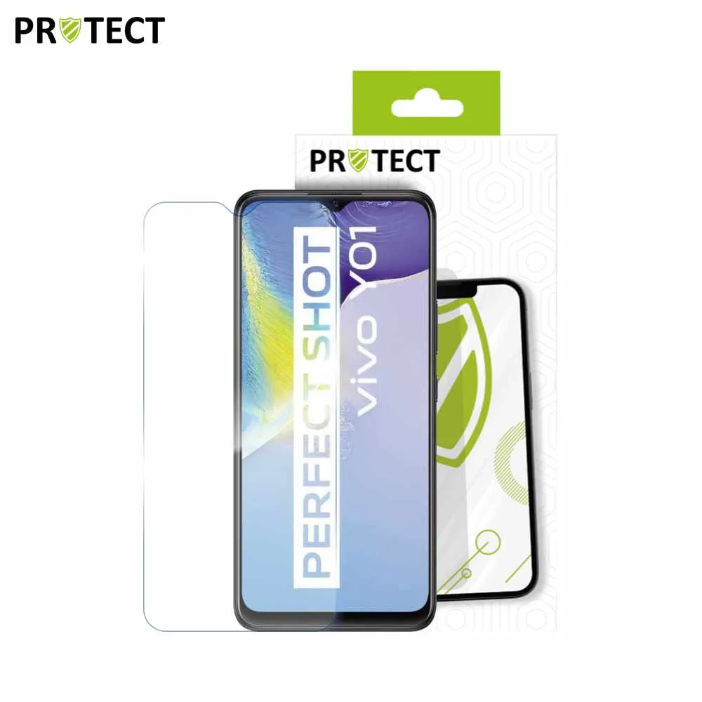 Verre Trempé Classique PROTECT pour Vivo Y01 Transparent — vue 2