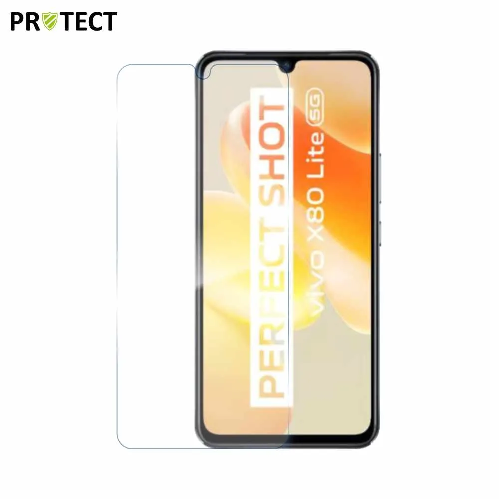 Verre Trempé Classique PROTECT pour Vivo X80 Lite Transparent