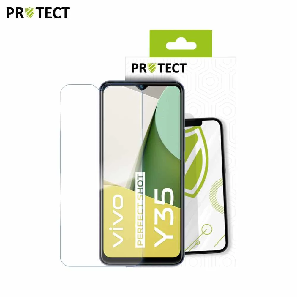 Verre Trempé Classique PROTECT pour Vivo Y35 Transparent — vue 2