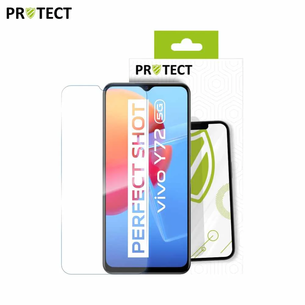 Verre Trempé Classique PROTECT pour Vivo Y72 5G Transparent — vue 2