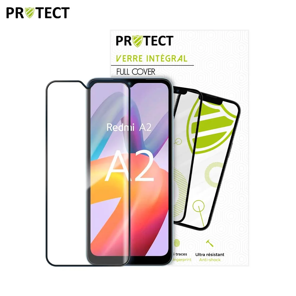 Verre Trempé Intégral PROTECT pour Xiaomi Redmi A2 Noir — vue 2