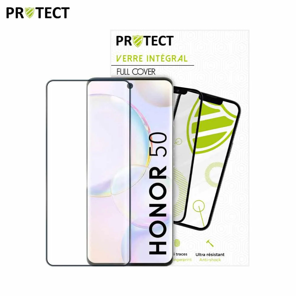 Verre Trempé Intégral PROTECT pour Honor 50 Noir — vue 2