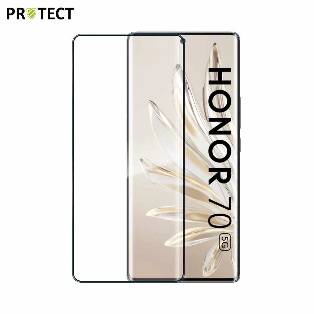 Verre Trempé Intégral PROTECT pour Honor 70 Noir