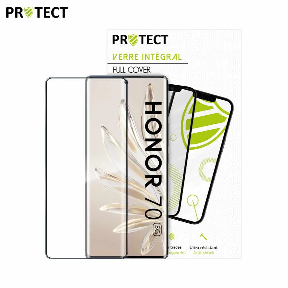 Verre Trempé Intégral PROTECT pour Honor 70 Noir — vue 2