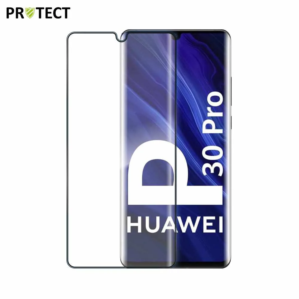 Verre Trempé Intégral PROTECT pour Huawei P30 Pro & P30 Pro New Edition Noir