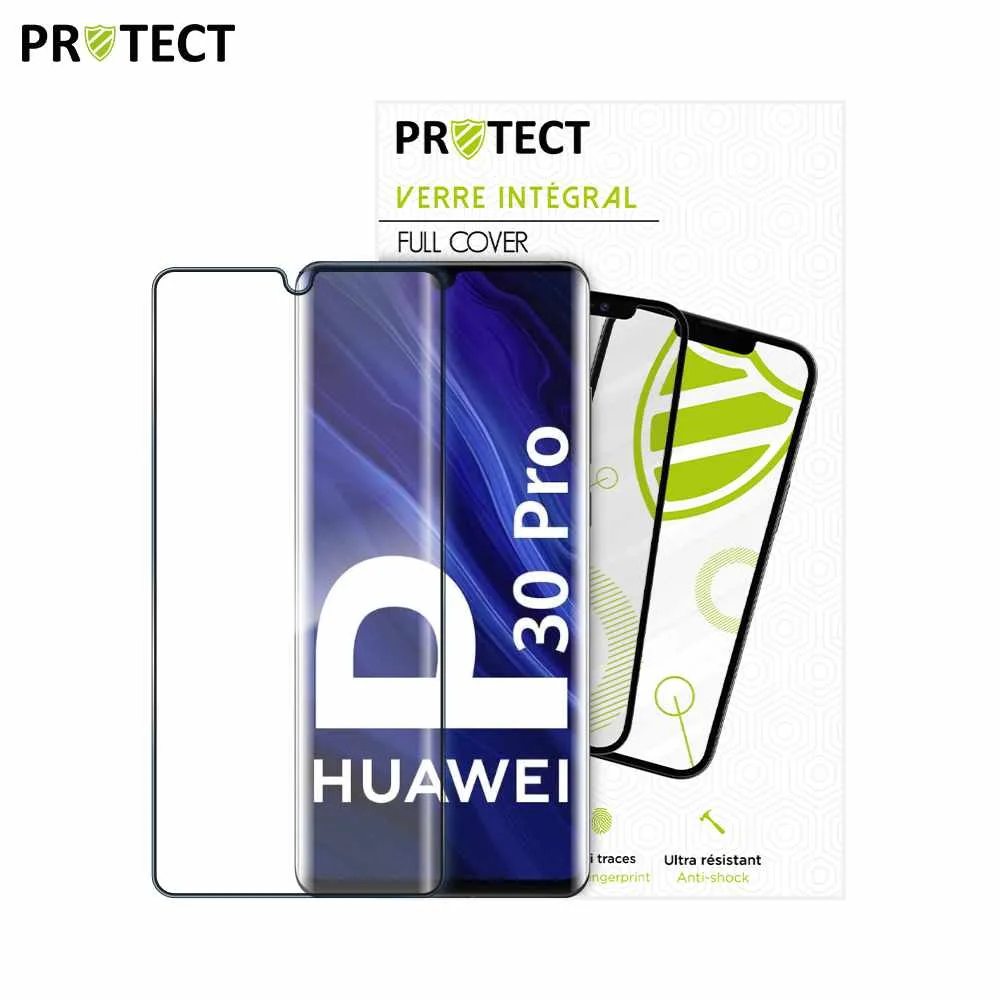Verre Trempé Intégral PROTECT pour Huawei P30 Pro & P30 Pro New Edition Noir — vue 2